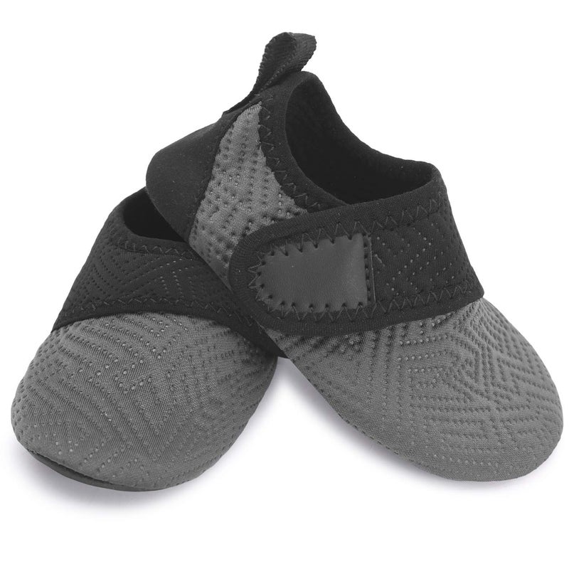 BARERUN Soft Baby Boys Girls Water Shoes Infant Barefoot Quick -Dry Anti- Slip Aqua Sock for Beach Swim Pool Grey 6-12 Months Infant - Image 5